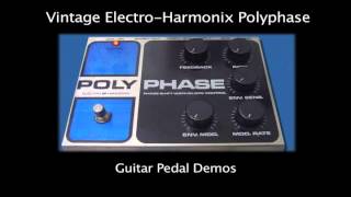 Video thumbnail for Vintage Electro-Harmonix Polyphase in stereo by Guitar Pedal Demos