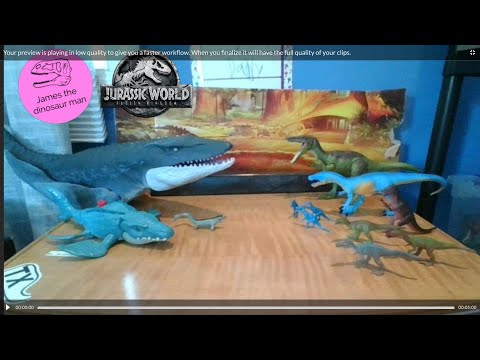 My Mosasaurus & Baryonyx toys collection-Jurassic World Fallen Kingdom toy figures!
