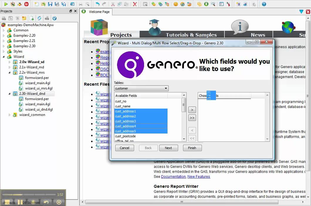 Dialogs: Wizard Demo