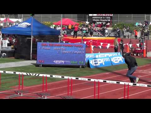 A Revollar - VarG 100m H at OC Champs 4-26-14 - Los Alamitos Girls
