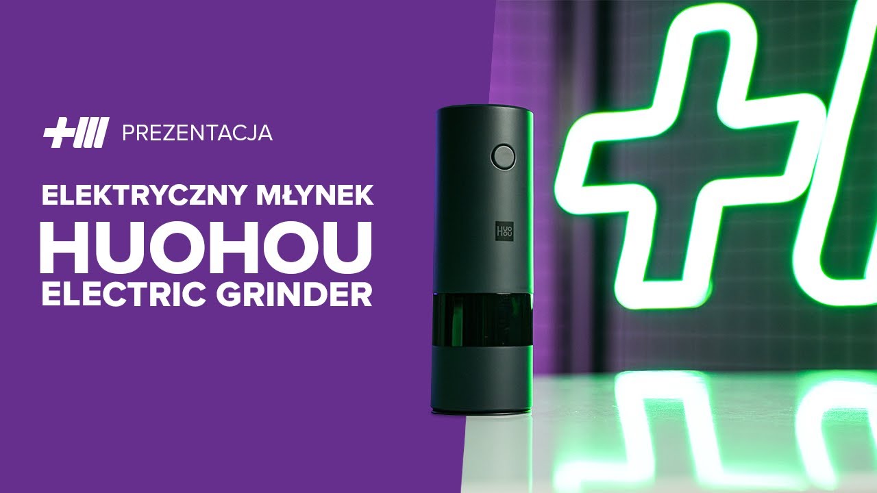 Електричний подрібнювач для спецій HuoHou  (чорного кольору) Електричний подрібнювач для спецій HuoHou  (чорного кольору)