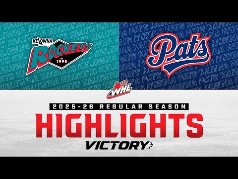 Kelowna Rockets at Regina Pats 12/13 | WHL Highlights 2025-26