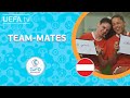 AUSTRIA Team-mates: SARAH ZADRAZIL & LAURA FEIERSINGER | #WEURO 2022