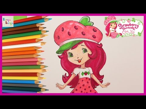 Çilek Kızı Nasıl Çizilir | Çilek Kızı Türkçe izle | Çizim Teknikleri | Boya Boya Video