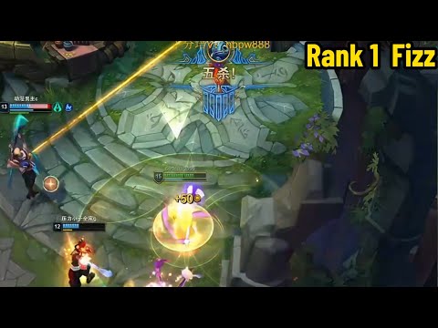 Rank 1 Fizz: INSANE PENTAKILL in Master Elo!