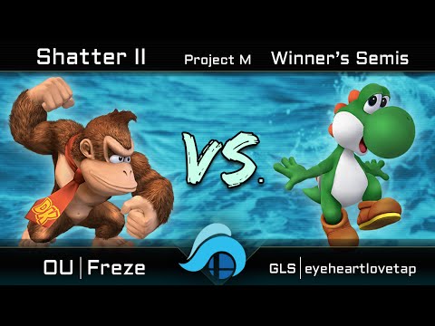 Shatter II Project M 3.6 Winner's Semis - OU | Freze (Donkey Kong) vs. GLS | Tap (Yoshi)