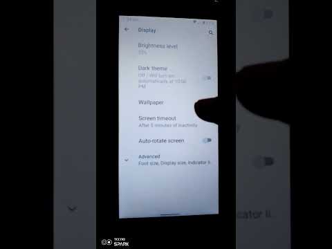 How to change font size in ZTE black A31 lite