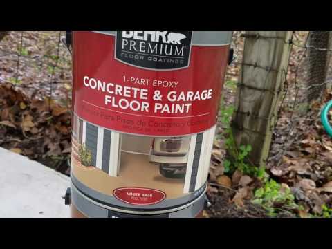 GARBAGE - Behr Garage 1 part epoxy paint installation and result- GARBAGE!