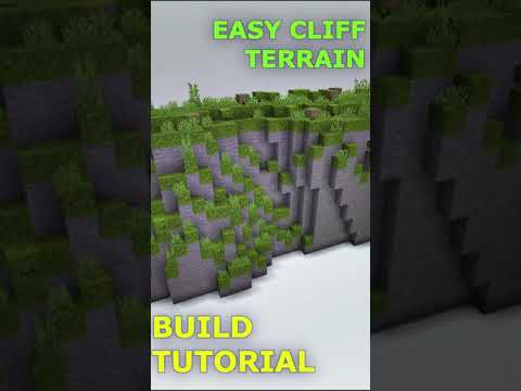 Easy Cliff Terrain | Minecraft Build Tutorial