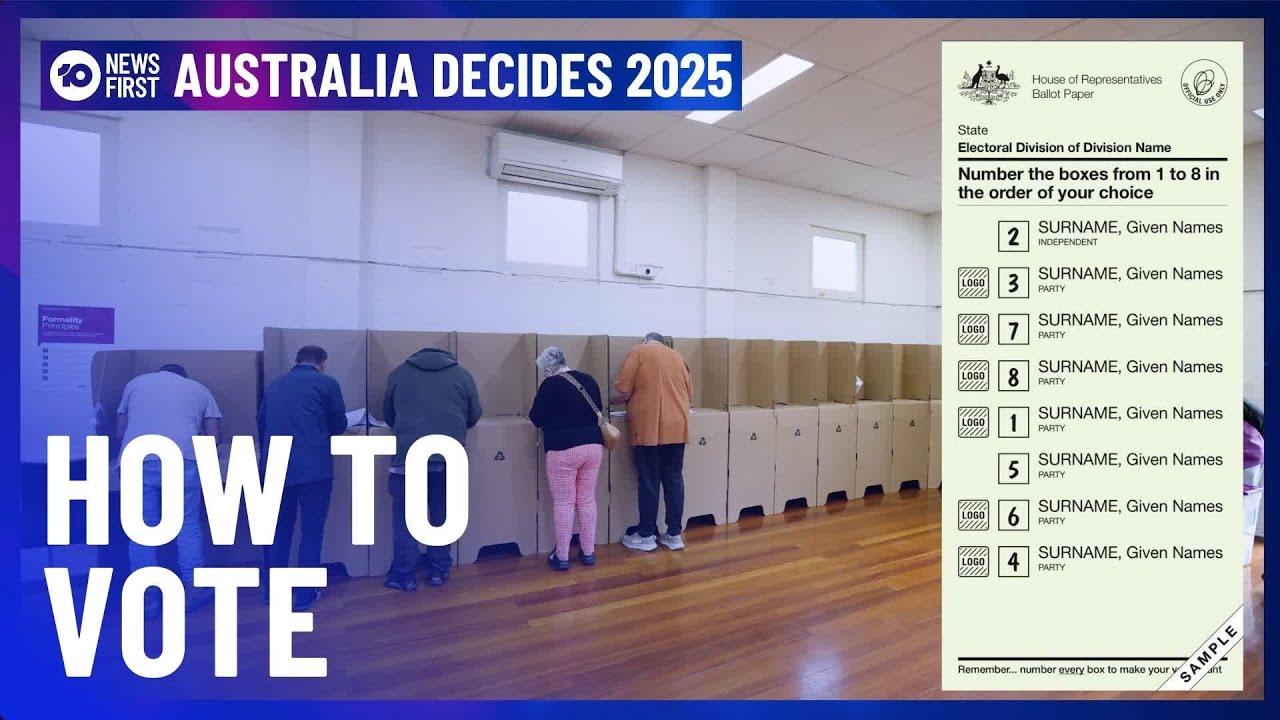 How To Vote: A Guide To Filling In Ballot Papers This Federal Election | 10 News First
