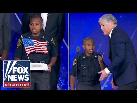 SEE IT: ‘DJ’ Daniel handcuffs Hannity while accepting ‘Young Patriot Award’