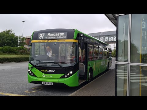 *Nice MMC* 5490/NK69 FBB-Go North East-Dennis Dart SLF 5/ADL Enviro 200MMC on the 97 to Market St