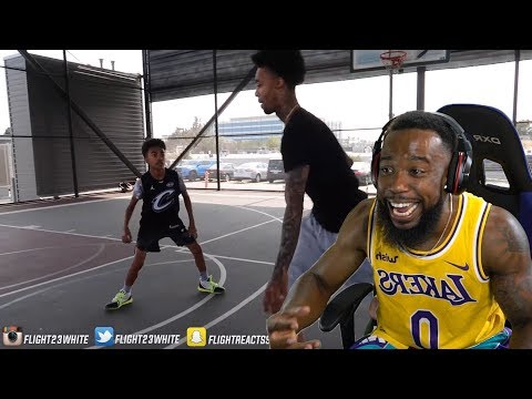 FLIGHT REACTS GETS DROPPED OFF BY A 13 YEAR OLD IN BASKETBALL!