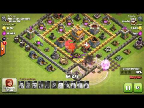 Full on assault vs level 37 (Defence on Clash of Clans)