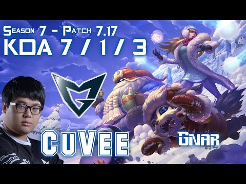 SSG CuVee GNAR vs JAYCE Top - Patch 7.17 KR Ranked