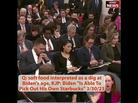 Q: Soft Food Interpreted As A Dig At Biden's Age, KJP: Biden 'Is Able To Pick Out His Own Starbucks'