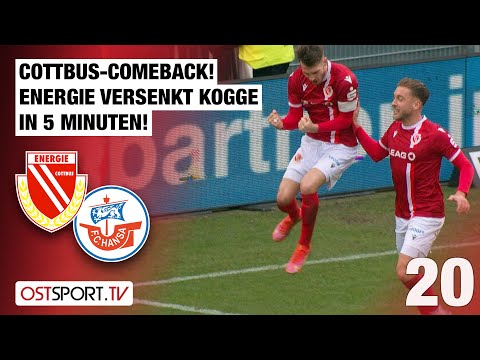 Comeback! Energie versenkt Kogge in 5 Minuten: Cottbus - Hansa Rostock II | Regionalliga Nordost