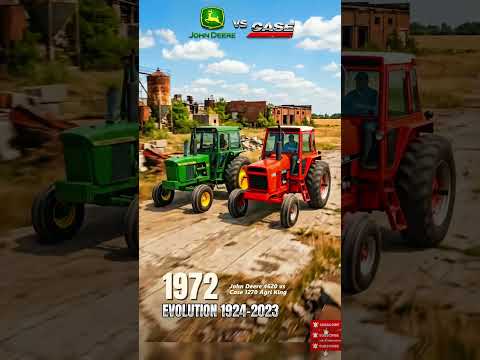 John Deere vs Case (1924-2023)! The Ultimate 100-Year Tractor Evolution! | ShiftEvo