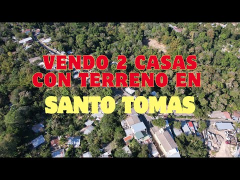 Vendo dos casas con terreno, sobre calle principal, cantos las casitas, Santo Tomas