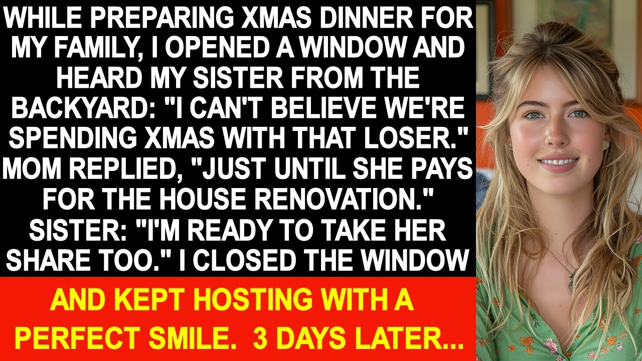 While preparing for a Christmas party for my family, I opened the window and then