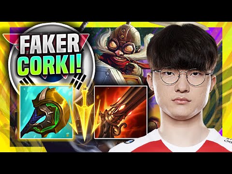 FAKER IS SO GOOD WITH CORKI! - T1 Faker Plays Corki Mid vs Sylas! | Season 11