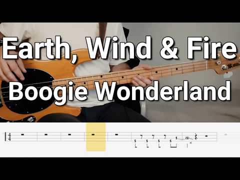 Earth, Wind & Fire - Boogie Wonderland (Bass Cover) Tabs