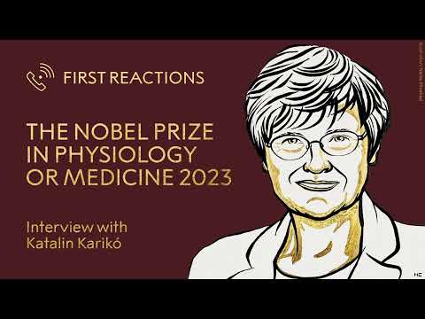 Dr. Katalin Karikó Reacts to Winning the 2023 Nobel Prize in Medicine and Physiology | Technology Networks