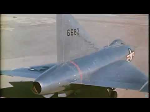 The Convair XF 92 American delta wing aircraft