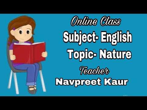 Online Class (English) || Topic Nature  || Navpreet Kaur || Chanan Munare