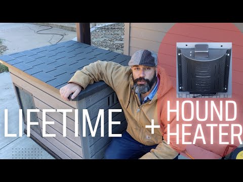 Lifetime Doghouse + Hound Heater Review And Unboxing, Winter Prep, Warm Pets 300w