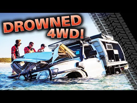 DROWNED 4WD! Our most insane recovery ever – did we rescue it? Moreton Island like you’ve never seen