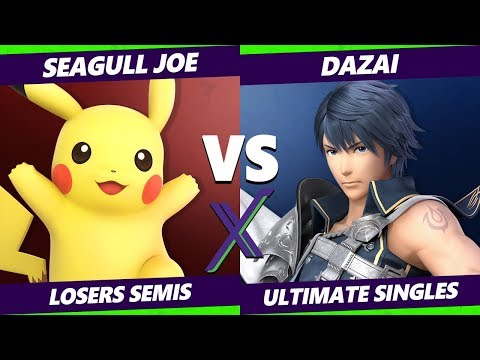 Smash Ultimate - Seagull Joe (Pikachu, Greninja) Vs. Dazai (Chrom, Roy) S@X 339 SSBU Losers Semis