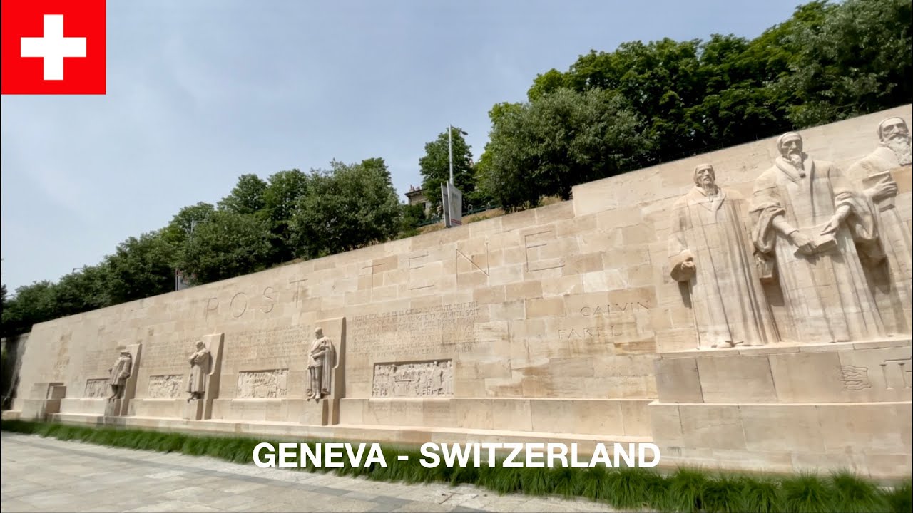 Embark on a walking tour around Bastions Park, exploring the Reformation Wall.