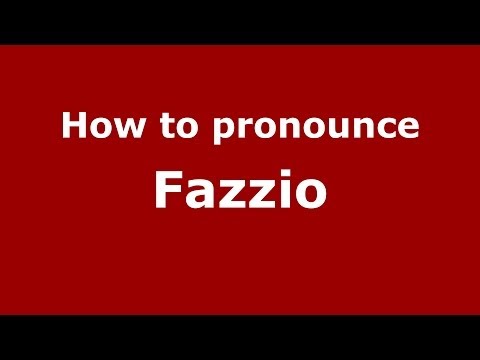 How to pronounce Fazzio (Brazilian Portuguese/Brazil) - PronounceNames.com