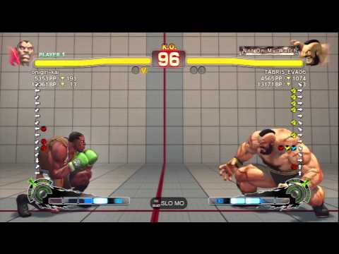 onigiri-kai [Balrog] Vs TABRIS_EVA06 [Zangief] SSF4 AE Japanese Online Ranked Matches - PSN