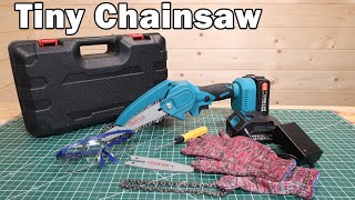EnBrilite Electric Cordless Mini Chainsaw