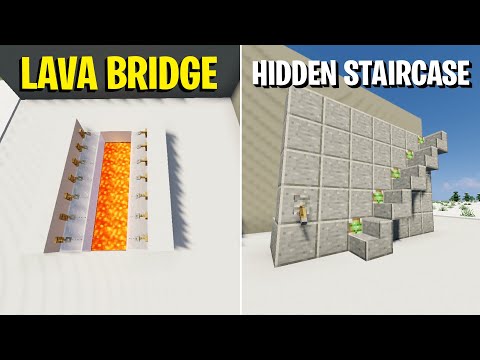 Steve Builds - Minecraft: 3 Simple REDSTONE Builds! (#1)