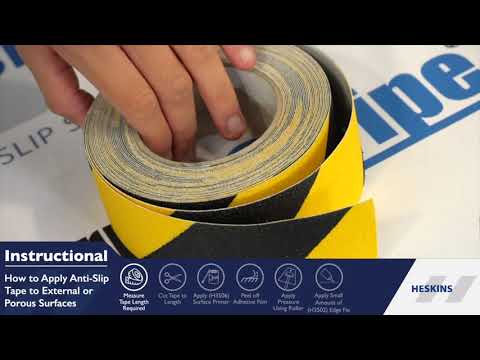 How To Apply Anti Slip Tape to External Porous Surfaces