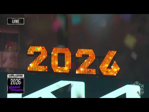 ABC Dick Clark's New Year's Rockin' Eve 2026 Ball Drop Segment (HD)