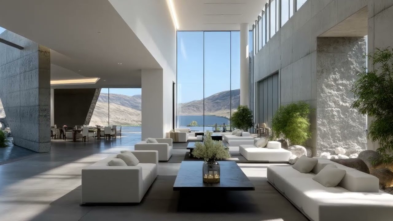 The Art of Concrete :  A Quiet Luxury Minimalist Home Tour 4K