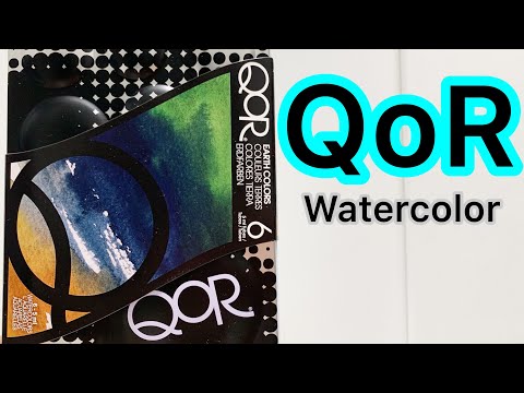 QOR WATERCOLOR | EARTH COLORS SET | Unboxing and Swatching