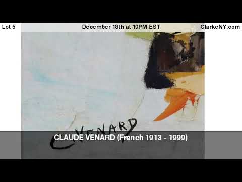 CLAUDE VENARD (French 1913 - 1999)