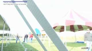 Tie Backs - How To Stop Wind Vibrations On Tent Straps