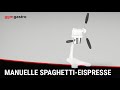 Manual spaghetti ice cream press