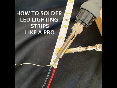 HOW TO SOLDER LED STRIP LIGHTS