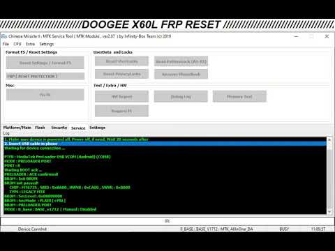 Doogee X60l FRP Reset Using CM2 Infinity Box