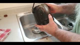 Removing Soot and Burn marks from your Outdoor Camping Pots.  Finally something that really works.