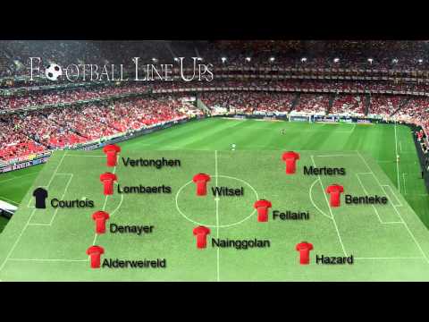 France 3-4 Belgium (Belgium Starting Lineup) Friendly 7 June 2015