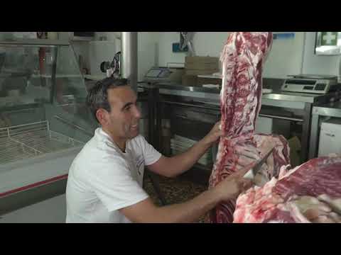 disassembling a half carcass!