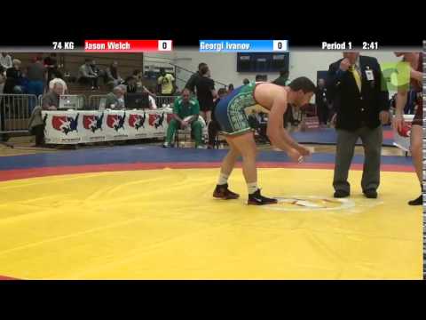 74 KG SF - Jason Welch (Chicago RTC/Wrestling Prep) vs. Georgi Ivanov (Bulgaria)